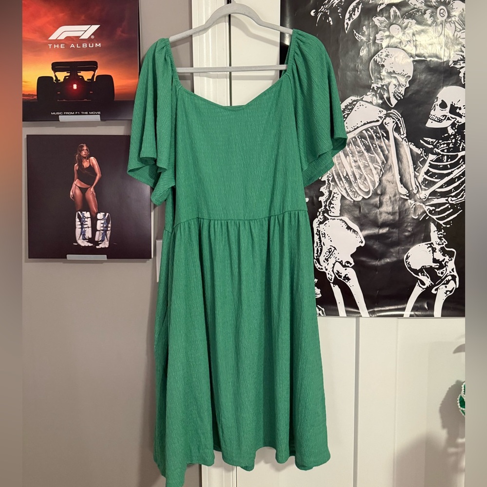 Ava & Viv Teal Blouse 2X